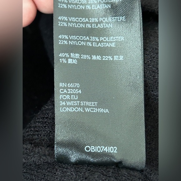 Anthropologie Black Structured Bell Sleeve Blazer Jacket, size XS - Picture 8 of 9